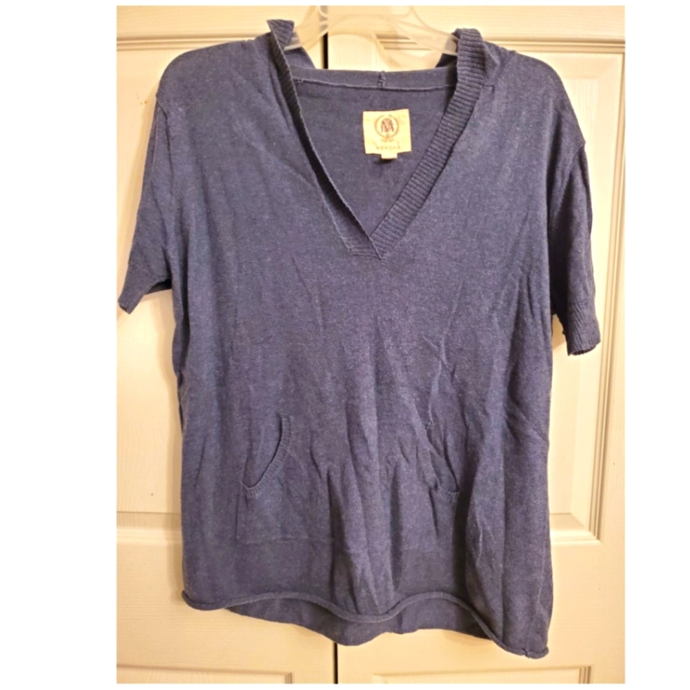 Merona Denim/Blue colored hooded shirt